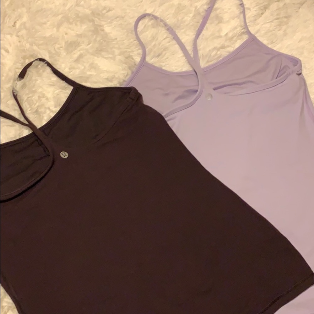 NWOT Pair of Lululemon Power Y Tanks